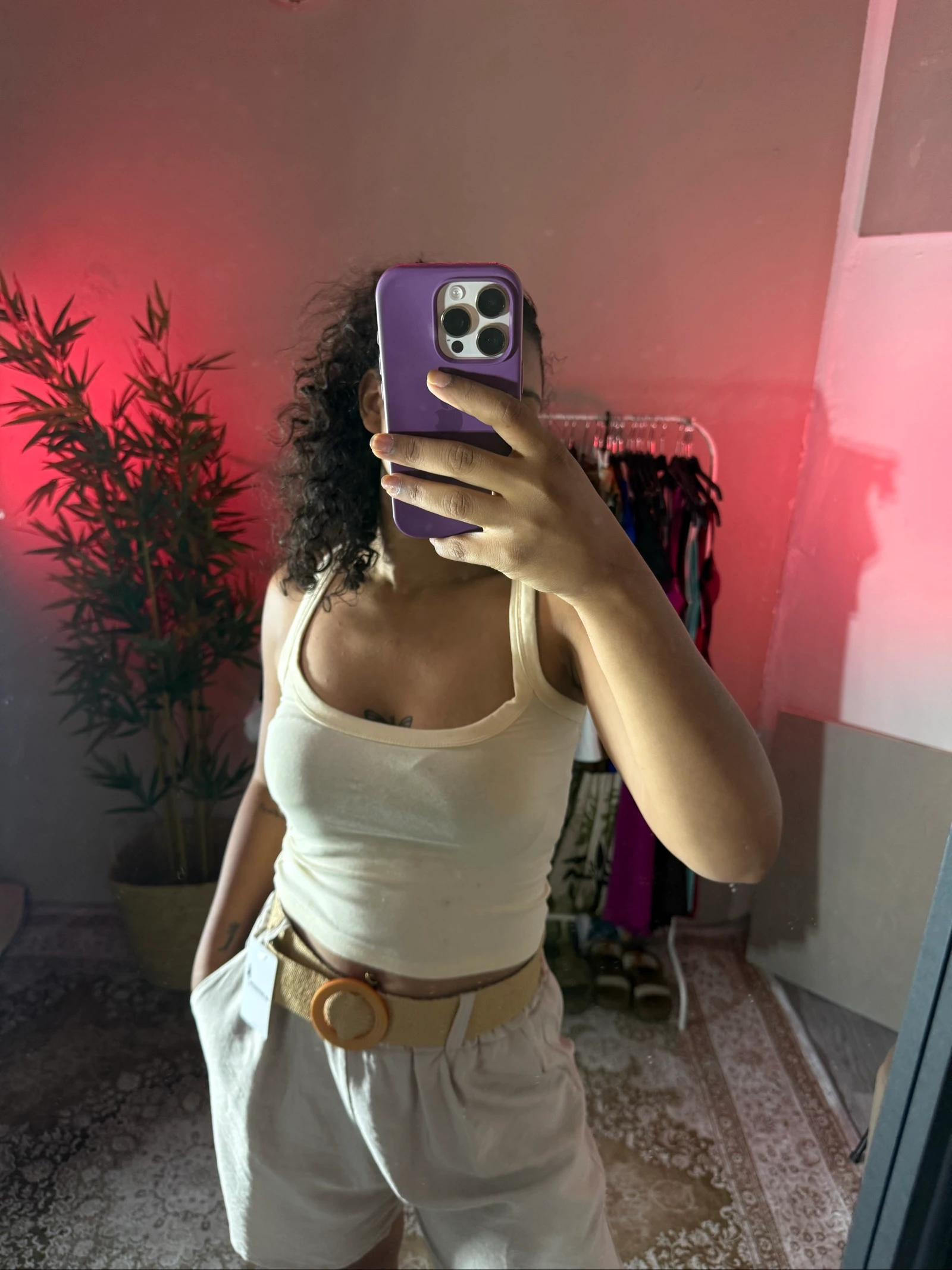 Cream one-size shorts – photo 2
